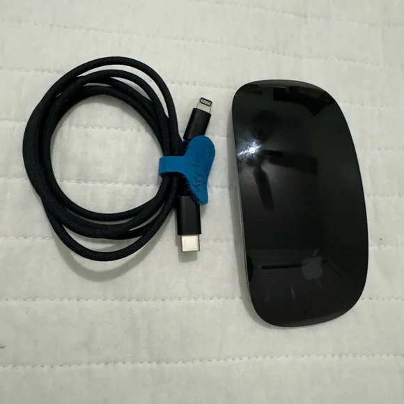 Apple Black Magic Mouse with Charging Cable - Picture 1 of 6